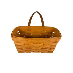 1994 Longaberger Medium Key Basket Made in USA Vintage 9"L x 5"W x 5"H